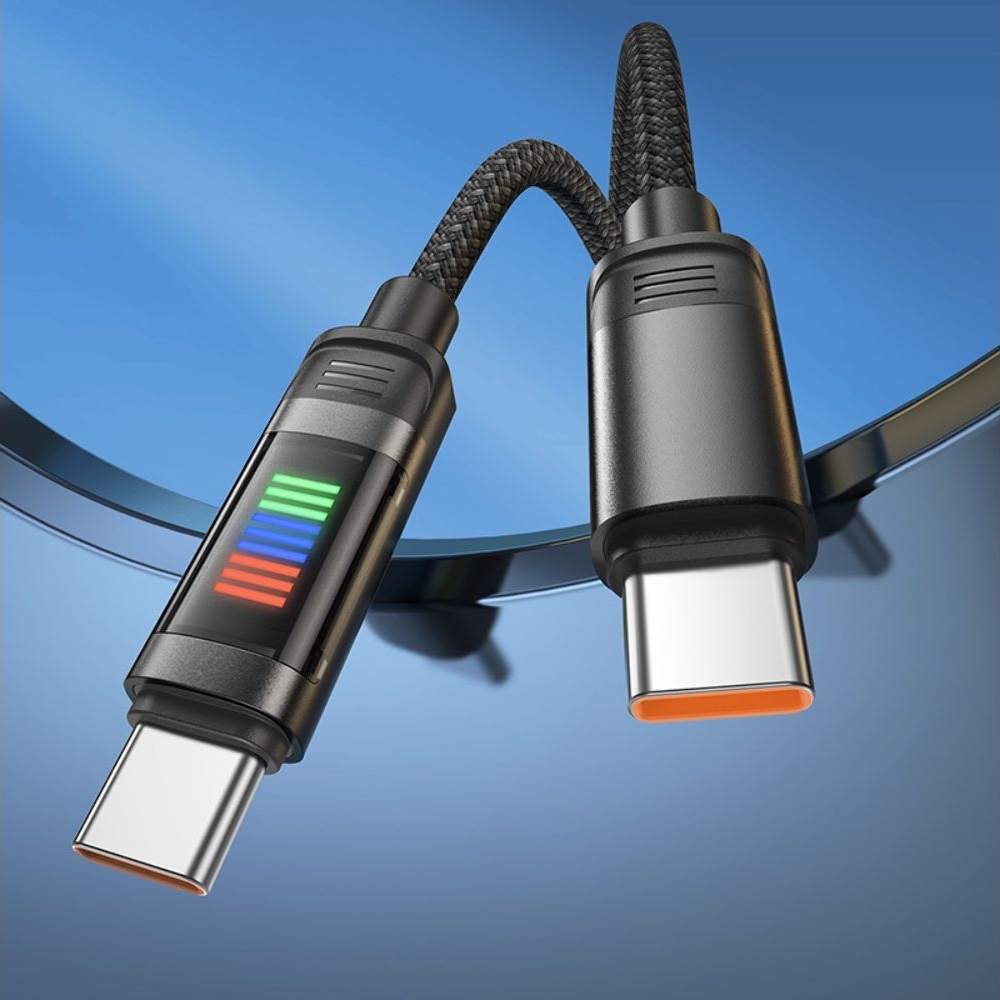 Кабель Hoco U126 Type-C to Type-C PD 100W 1m, чорний