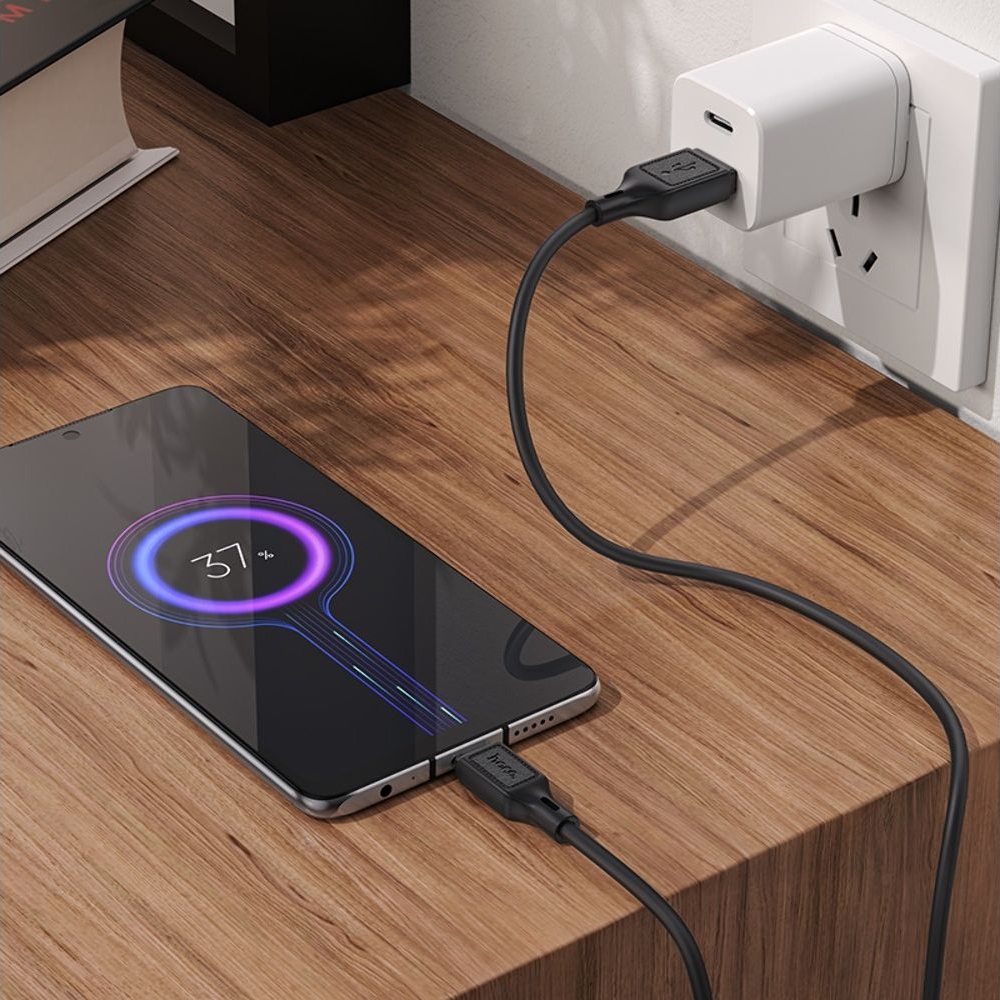 Кабель Hoco X90 USB to MicroUSB 1m, чорний
