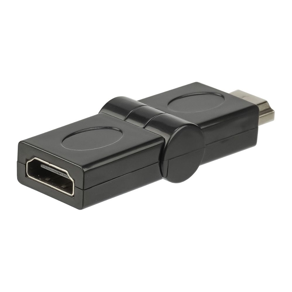 Переходник HDMI - HDMI поворотный 180, чорний