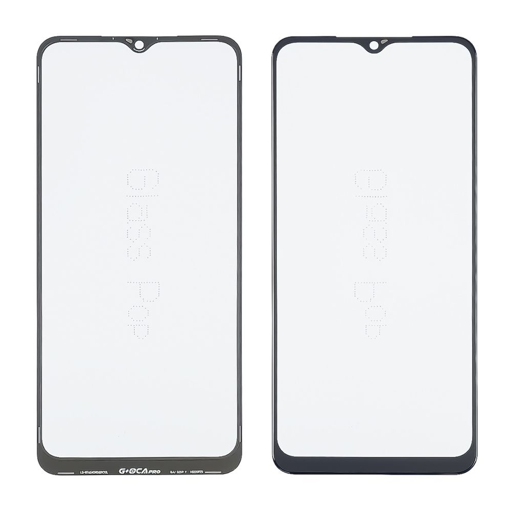 Стекло тачскрина с OCA пленкой Samsung SM-A045 Galaxy A04 черное с олеофобным покрытием, закаленное G+OCA Pro