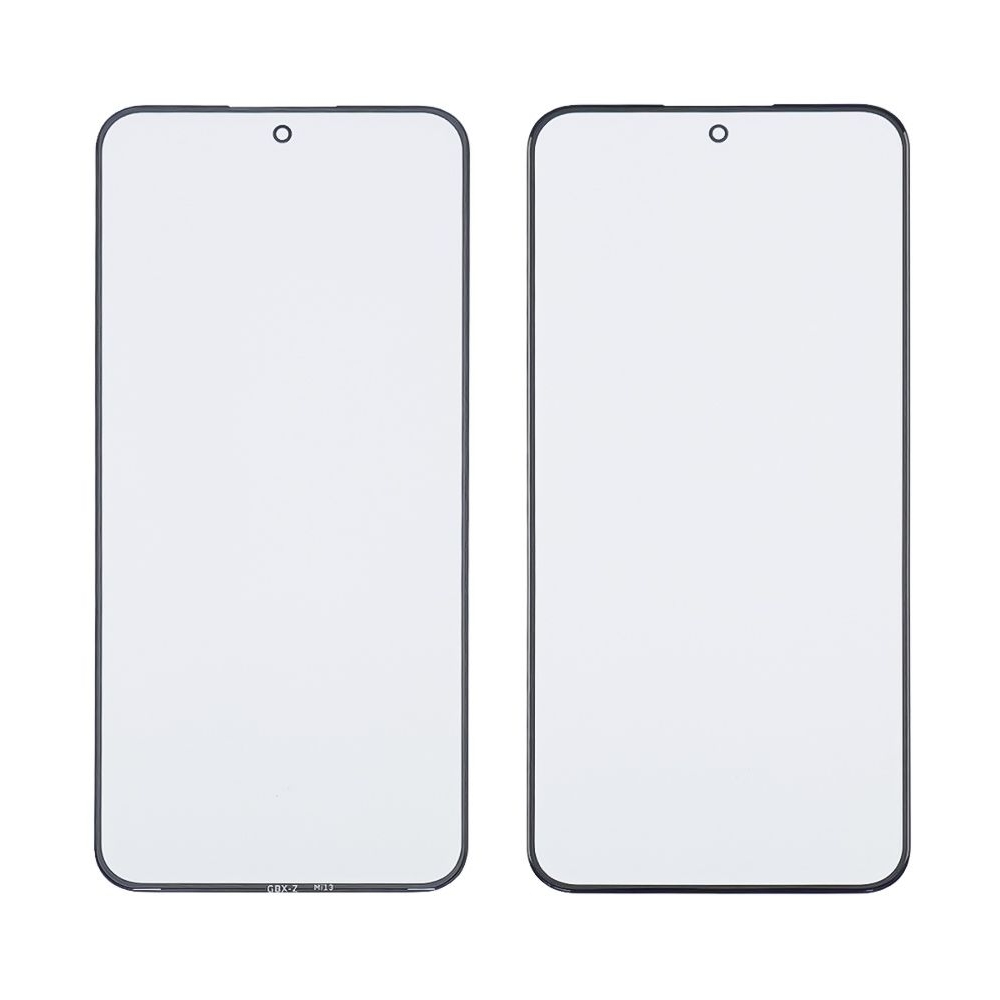Стекло тачскрина с OCA пленкой Xiaomi 13 черное с олеофобным покрытием, закаленное