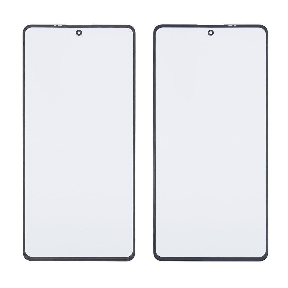 Стекло тачскрина с OCA пленкой Xiaomi Poco X5 Pro (5G) черное с олеофобным покрытием, закаленное