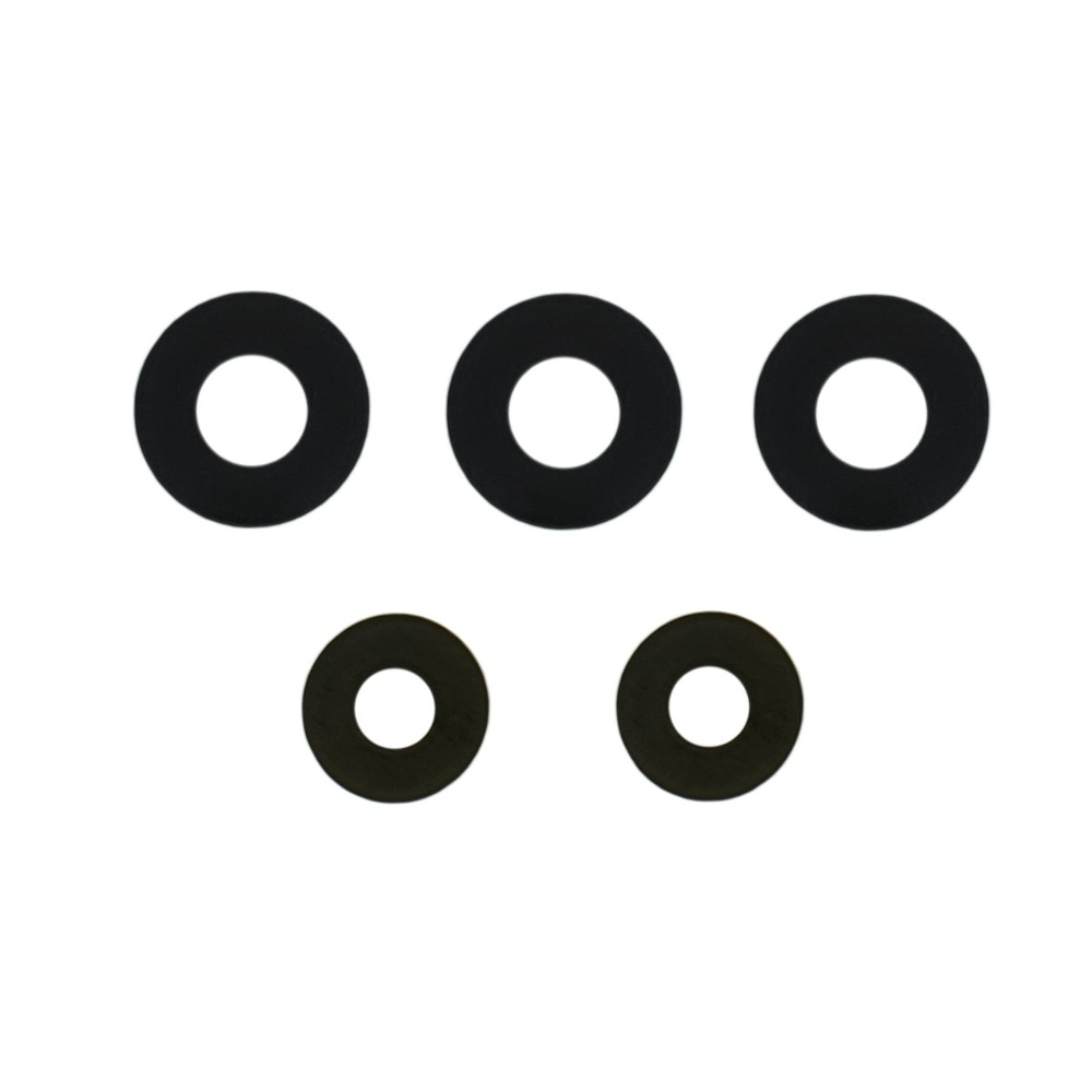 Стекло камеры Samsung SM-A736 Galaxy A73 5G, черное, комплект 5 шт, Original (PRC)