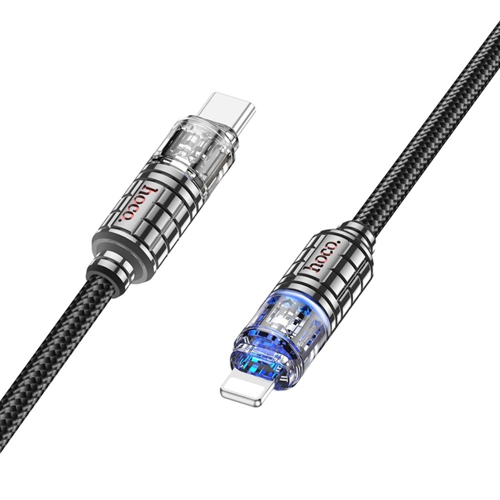 Кабель Hoco U122 Type-C на Lightning 1m, чорний