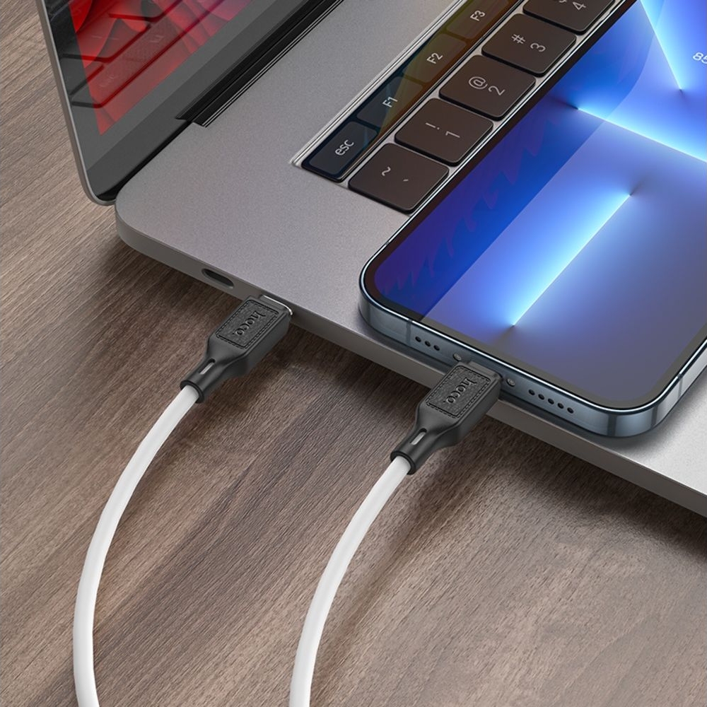 Кабель Hoco X90 Type-C на Lightning 1m, білий