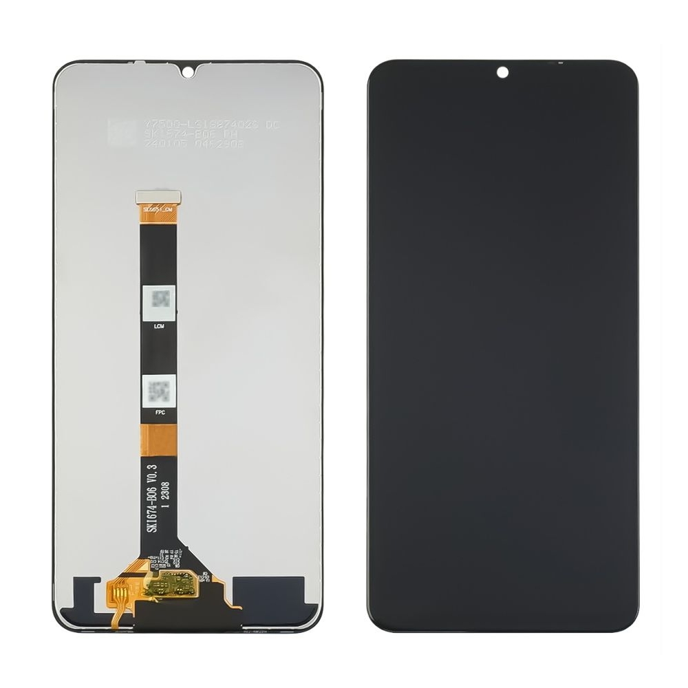 Дисплей Realme C51, RMX3830, C53, RMX3760, Narzo N53, RMX3761, Note 50, RMX3834, чорний | з тачскріном | Original (PRC), Service Pack, SKI674-B06 V0.3 | дисплейный модуль, экран