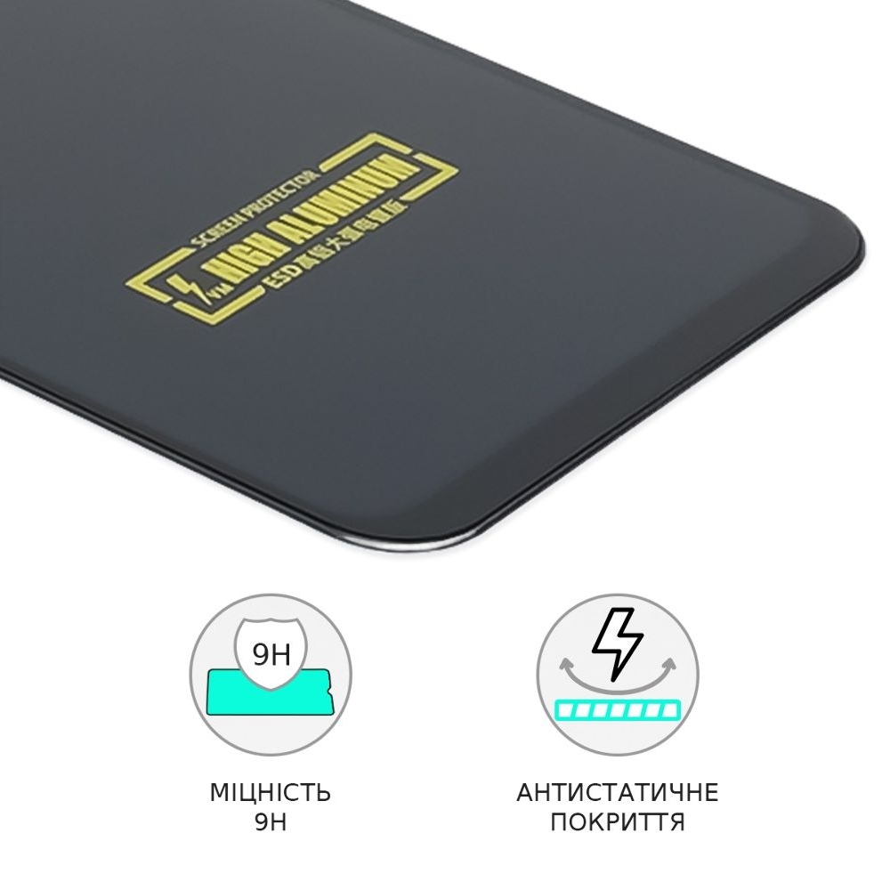 Закаленное защитное стекло Xiaomi Poco C3, Redmi 9A, Redmi 9AT, M2006C3LVG, Redmi 9C, Redmi 10A, Redmi A1, Redmi A1 Plus, Redmi A2, Redmi A2 Plus, M2006C3LG, M2006C3LI, M2006C3LC, M2006C3MG, M2006C3MT, Full Glue High Aluminum (0.3 мм, черное)