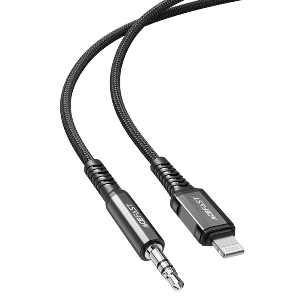 Кабель Acefast C1-06 Lightning to 3.5mm 1.2m, чорний
