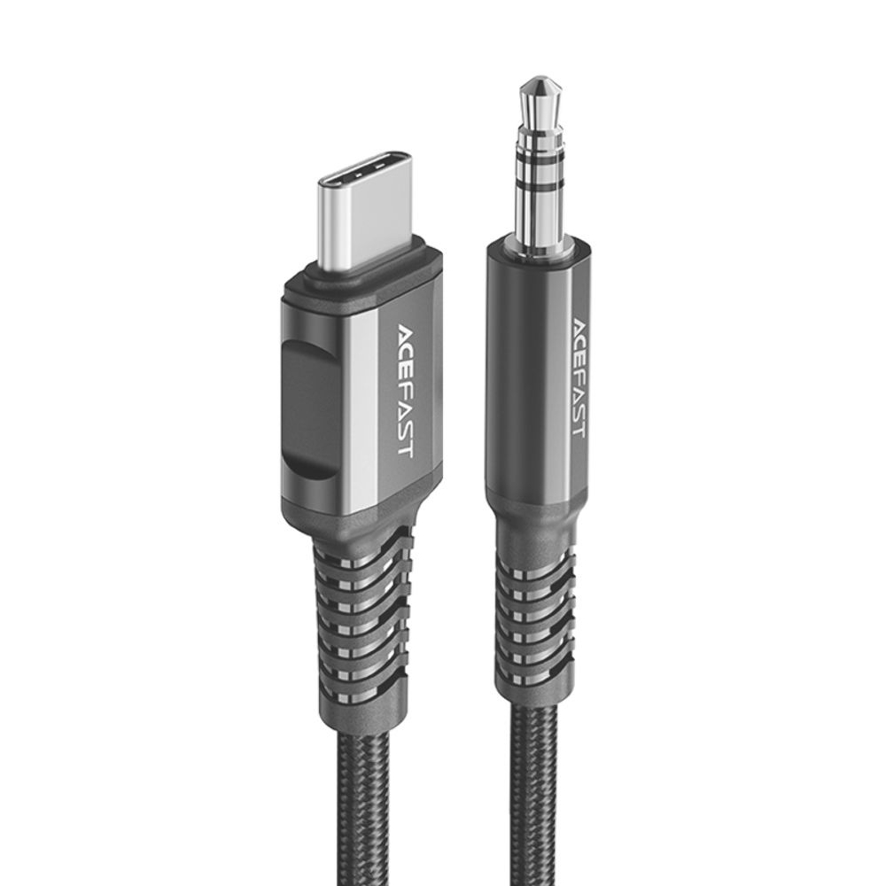 Кабель Acefast C1-08 USB-C to 3.5mm 1.2m, чорний