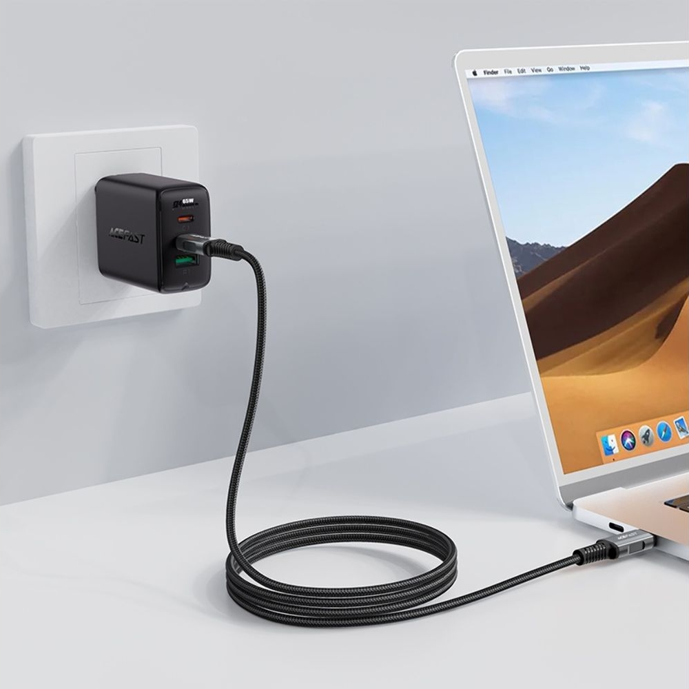Кабель Acefast C1-09 USB-C to USB-C 1.2m, чорний