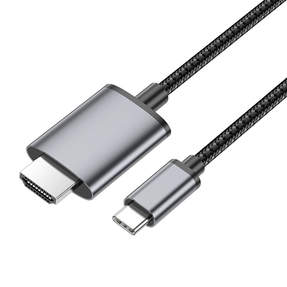 Кабель Hoco UA27 Type-C to HD TV 1m metal, сірий