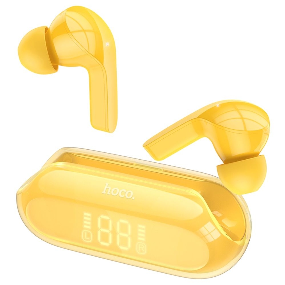 Наушники беспроводные вакуумные Hoco EW39 TWS yellow