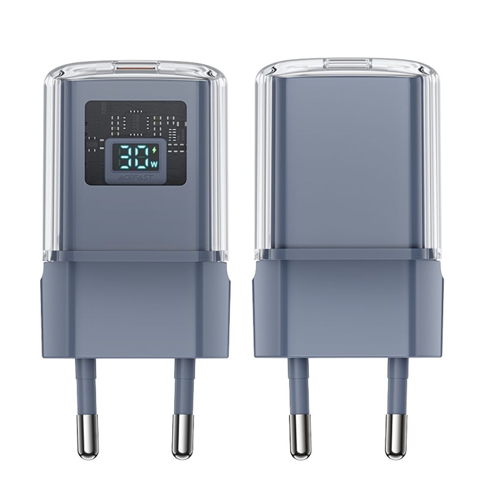Сетевое зарядное устройство Acefast A53, Type-C , Power Delivery (30 Вт), серое