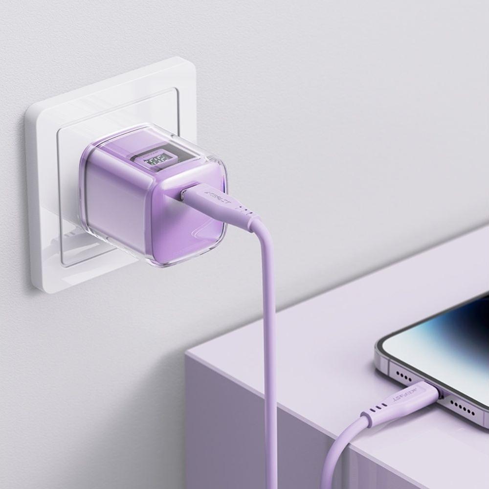 Сетевое зарядное устройство Acefast A53, Type-C , Power Delivery (30 Вт), фиолетовое