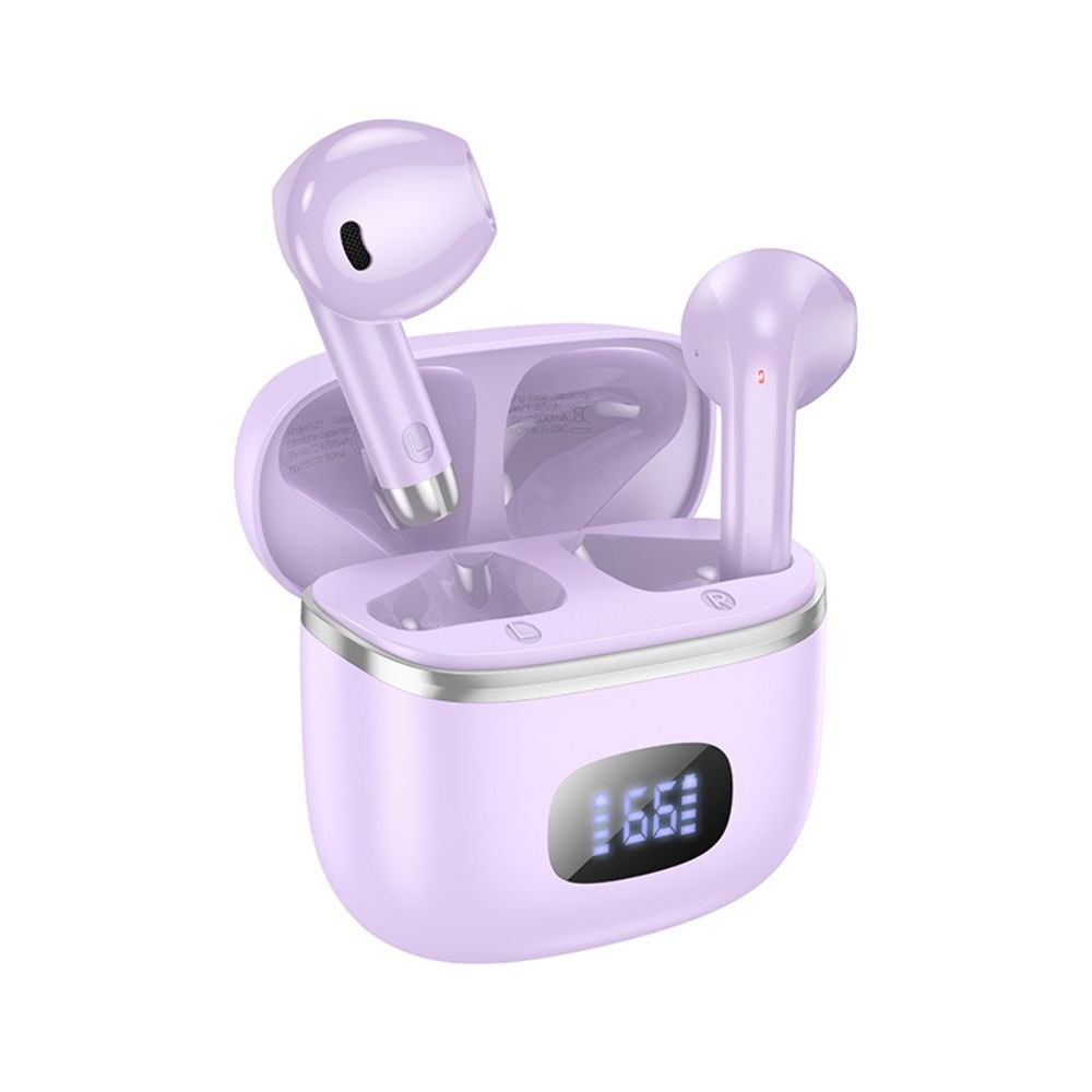 Наушники беспроводные вкладыши Hoco EQ1 TWS purple