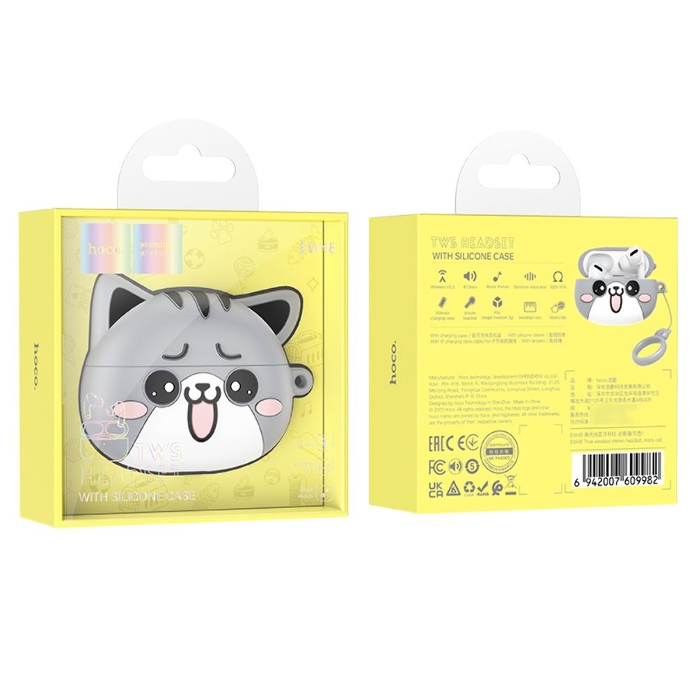 Наушники беспроводные вкладыши Hoco EW48 TWS misty cat