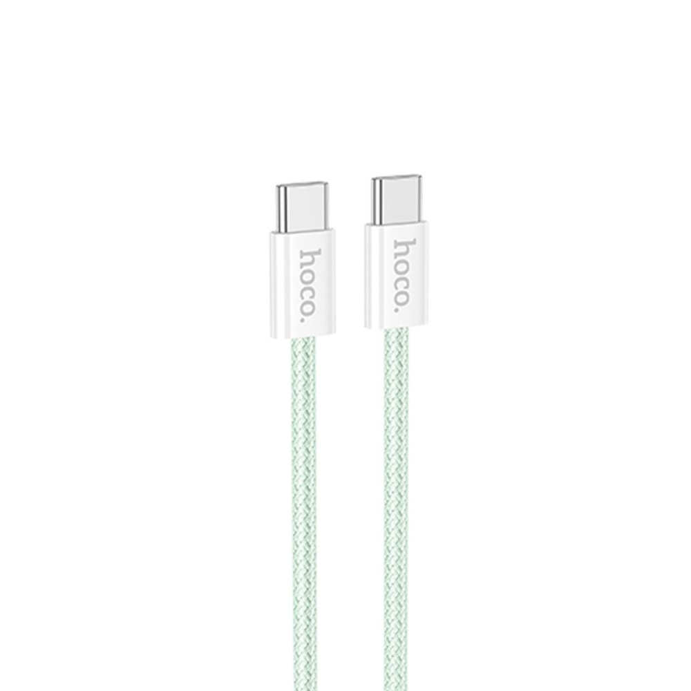 Кабель Hoco X104 Type-C на Type-C PD 60W 1m, зеленая