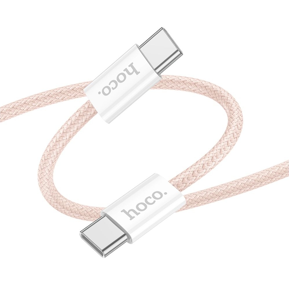 Кабель Hoco X104 Type-C на Type-C PD 60W 1m pink