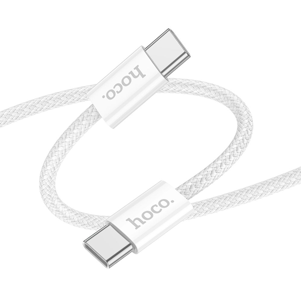 Кабель Hoco X104 Type-C на Type-C PD 60W 2m, білий