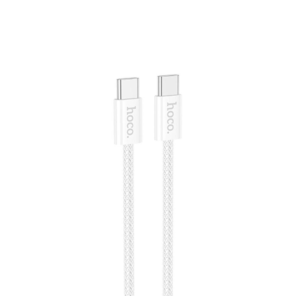 Кабель Hoco X104 Type-C на Type-C PD 60W 2m, білий