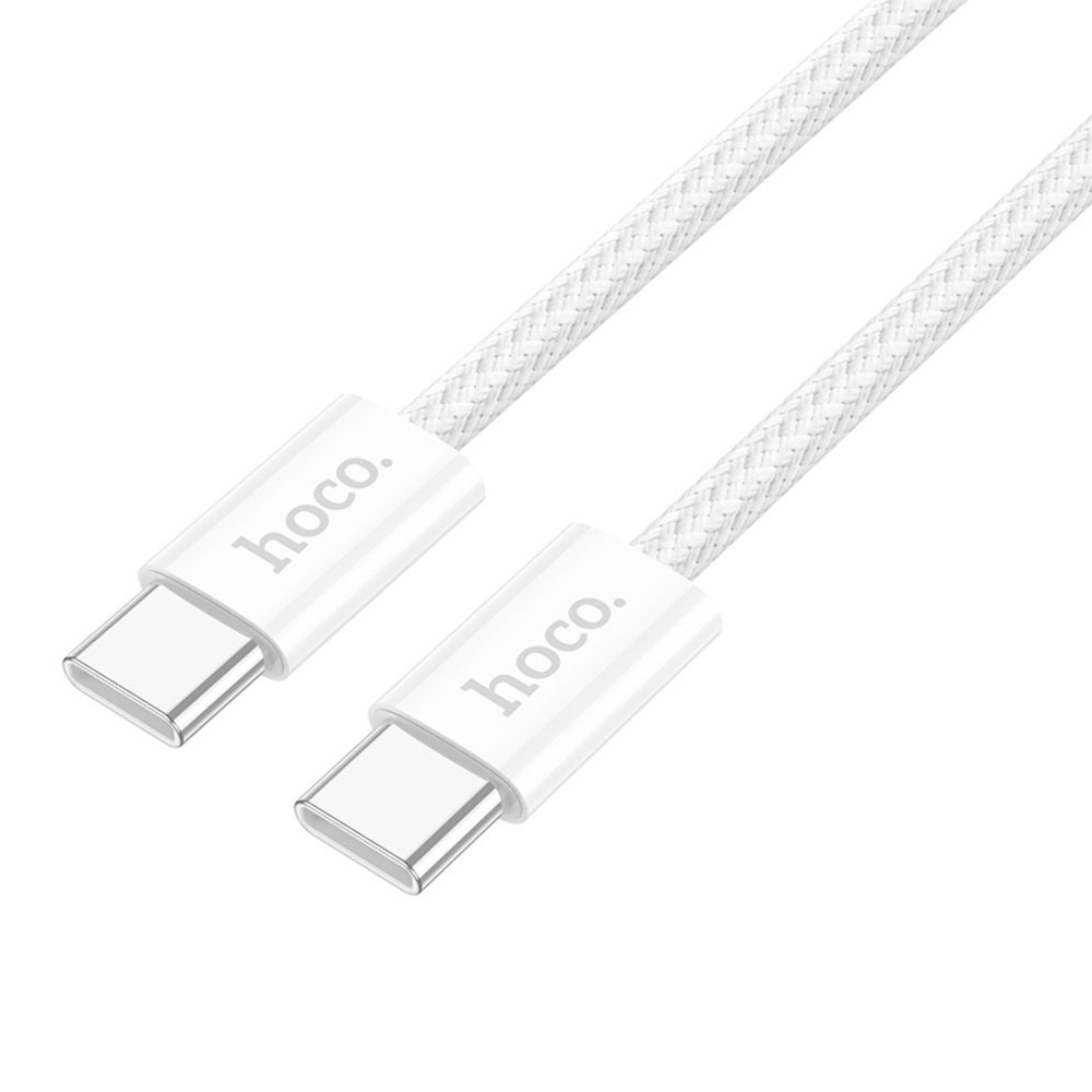 Кабель Hoco X104 Type-C на Type-C PD 60W 2m, білий