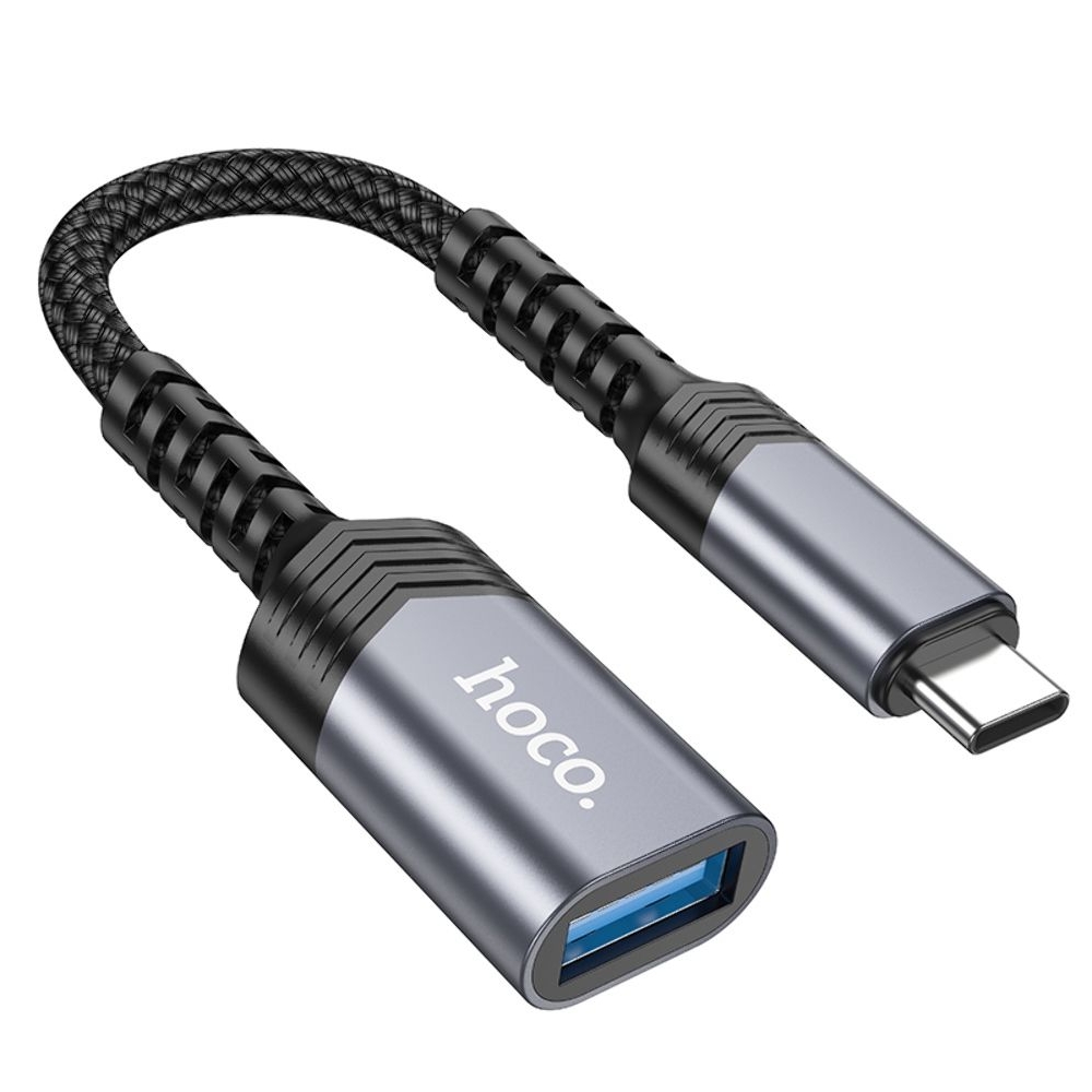 Мультиадаптер хаб Hoco UA24 Type-C to USB 3.0 серый