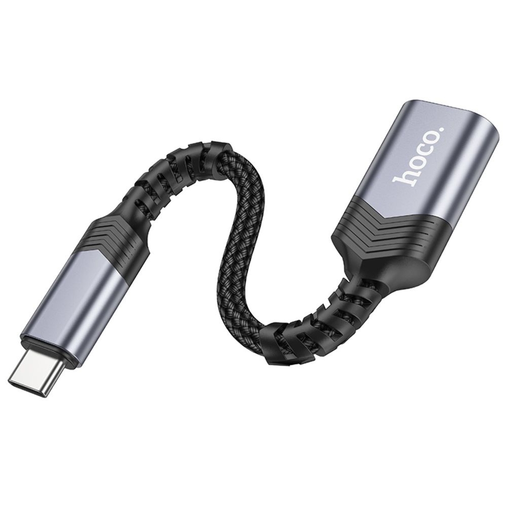Мультиадаптер хаб Hoco UA24 Type-C to USB 3.0 серый