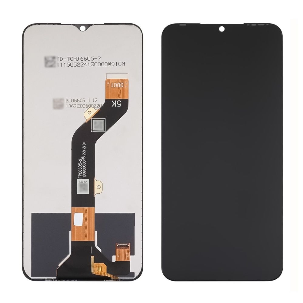 Дисплей Tecno Spark 8C, KG5k, KG5j, KG5n, чорний | з тачскріном | Original (PRC), Service Pack | дисплейный модуль, экран