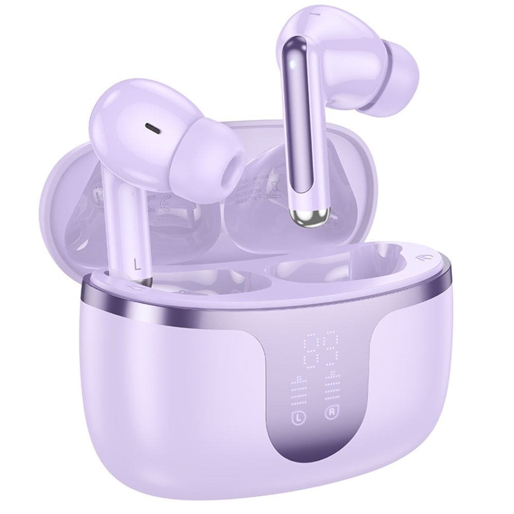 Наушники беспроводные вакуумные Hoco EQ10 TWS purple