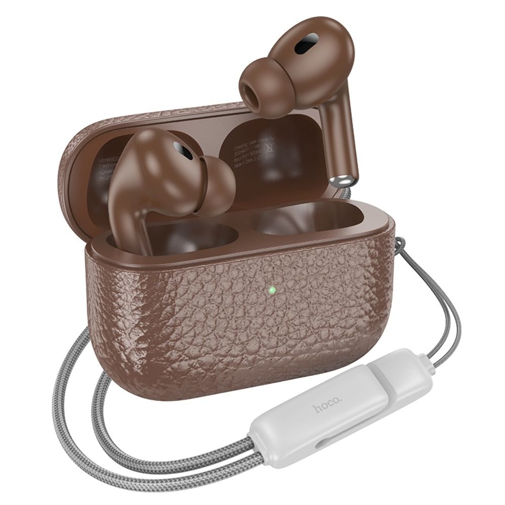 Наушники беспроводные вакуумные Hoco EQ9 TWS brown