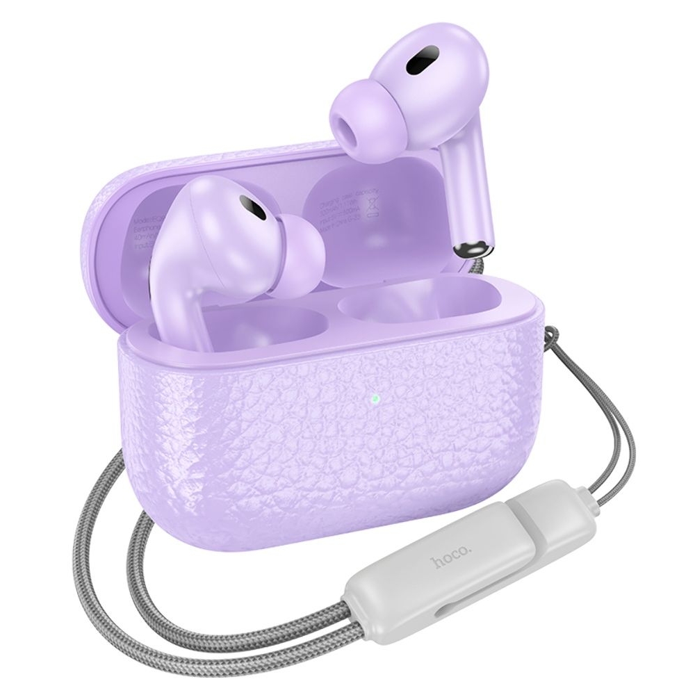 Наушники беспроводные вакуумные Hoco EQ9 TWS purple
