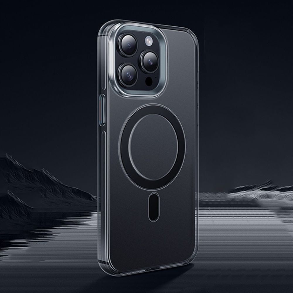 Чехол Hoco Amber AS3 c Mag Safe для Apple iPhone 15 Pro прозрачно-, чорний