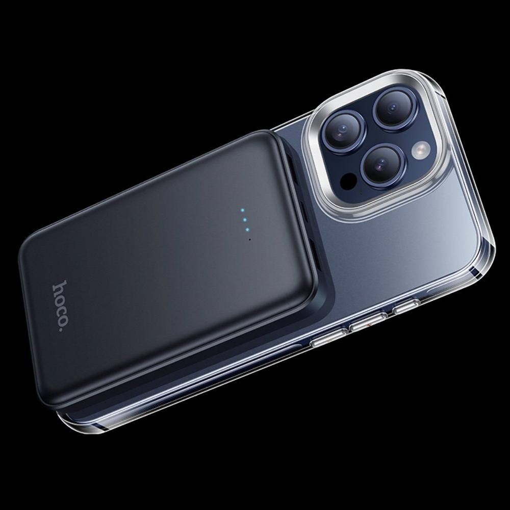 Чехол Hoco Amber AS3 c Mag Safe для Apple iPhone 15 Pro прозрачно-, чорний