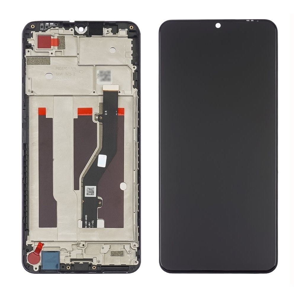 Дисплей ZTE Blade A72 4G, чорний | з тачскріном | в передній панелі | Original (PRC) | дисплейный модуль, экран
