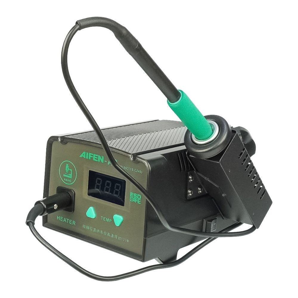 Паяльная станция прецизионная Aifen A2-210 (паяльник стандарта JBC 210, 120W, 100C - 450C)