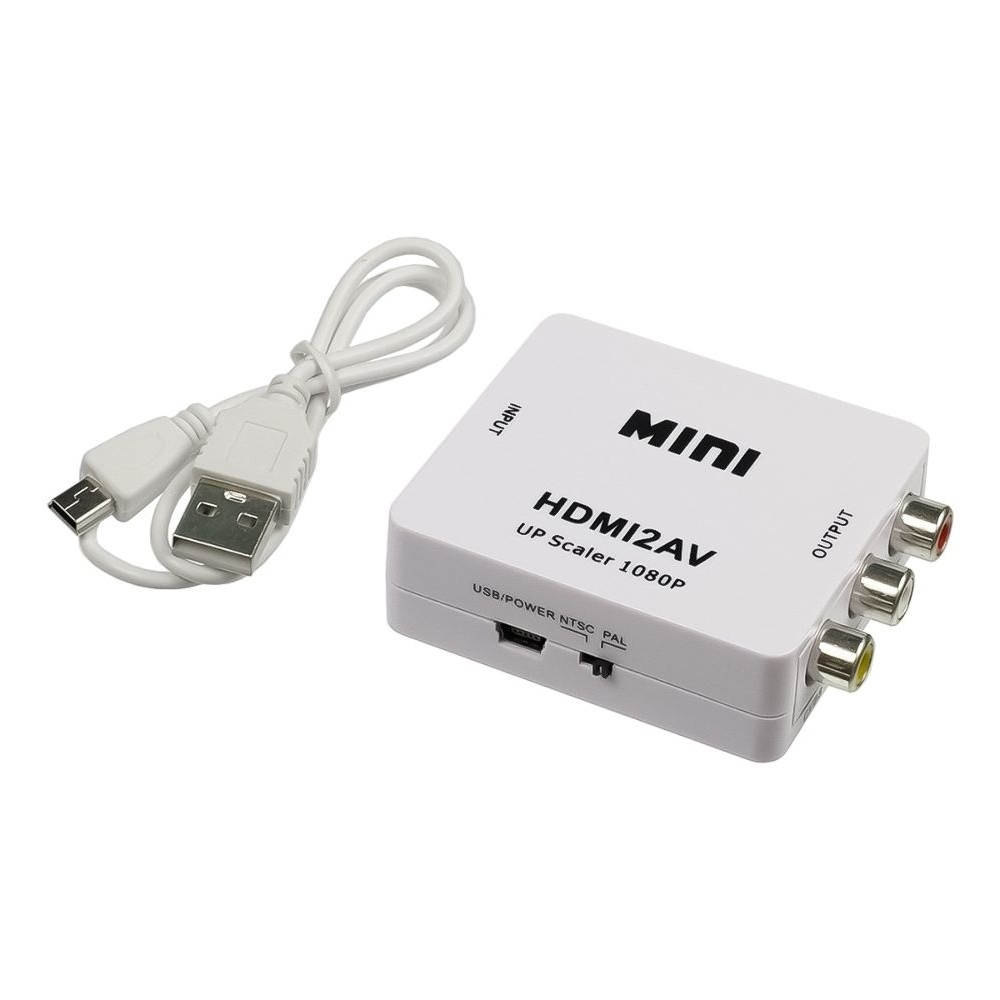 Конвертер HDMI to AV white