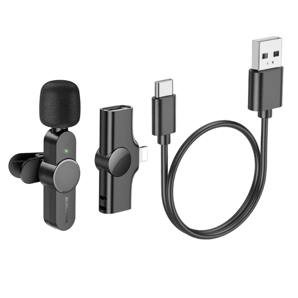 Микрофон Borofone BFK12 Lightnin black