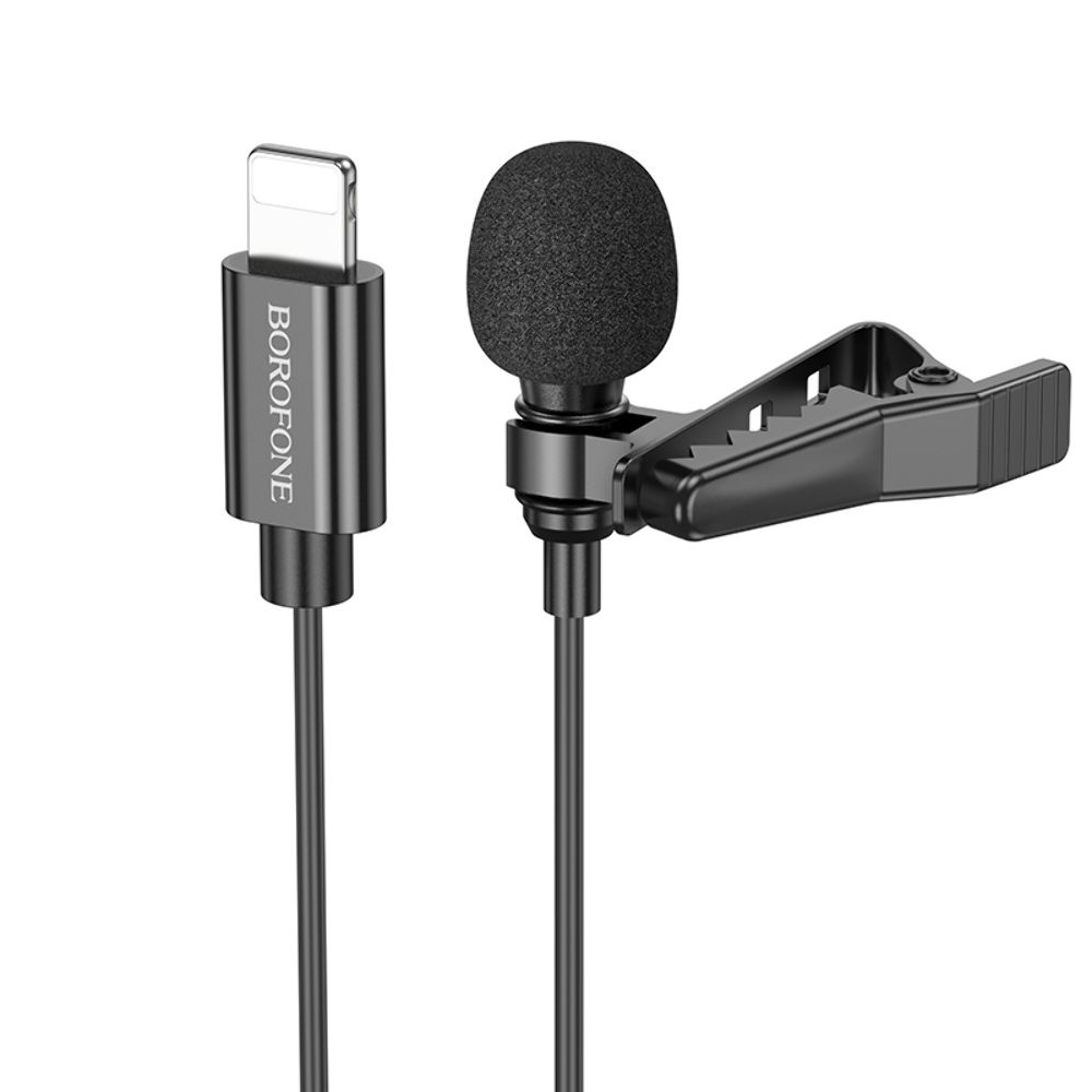 Микрофон Borofone BFK11 Lightning black