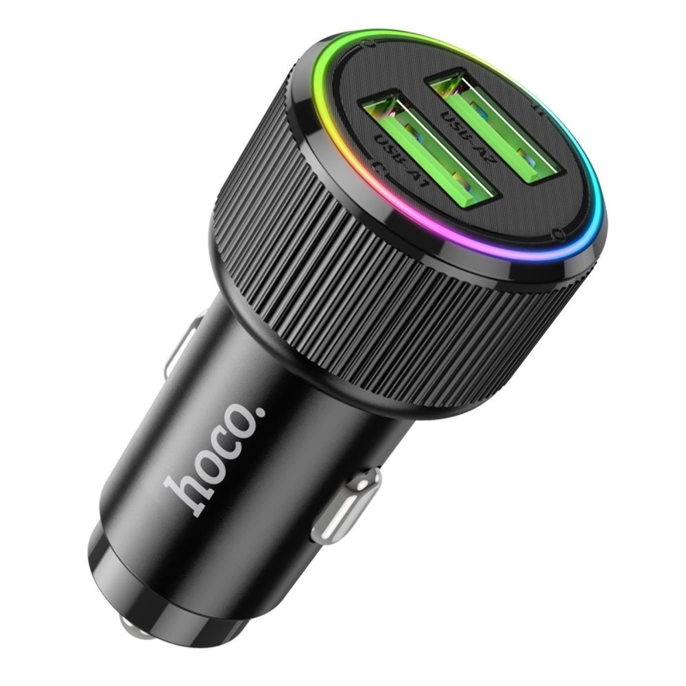 Автомобильний зарядний пристрій Hoco NZ14 2 USB PD 36W black | зарядка, зарядное устройство