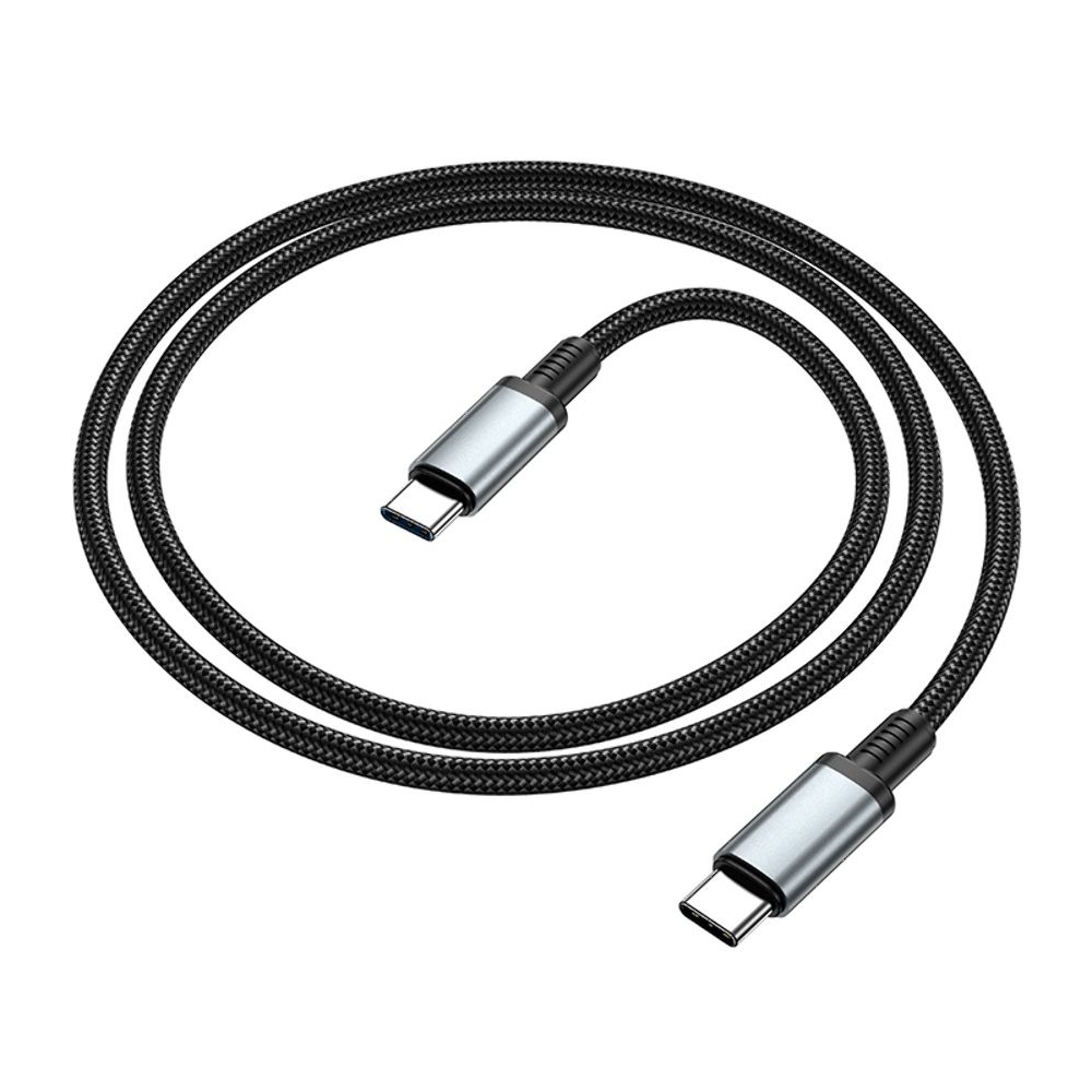 Мультимедийный кабель Hoco US10 Type-C to Type-C USB3.0 5Gbit/s 0.5m black