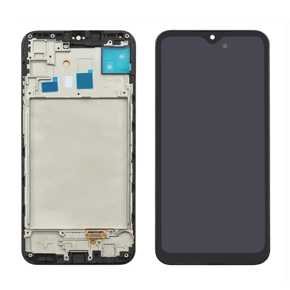 Дисплей Samsung SM-A155 Galaxy A15 (2023), чорний | з тачскріном | в передній панелі | High Copy, OLED, с широким ободком | дисплейный модуль, экран