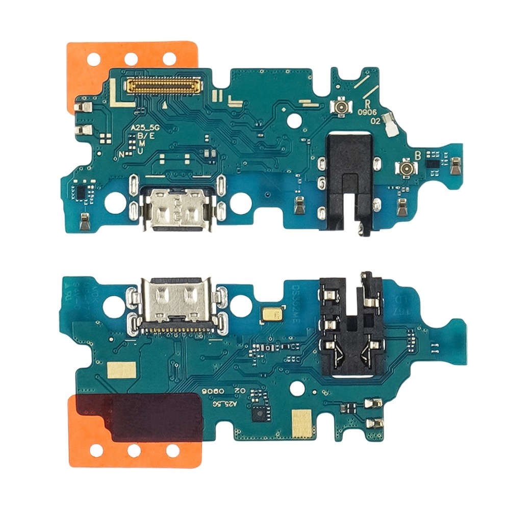Плата зарядки Samsung SM-A256 Galaxy A25, шлейф коннектора зарядки, с микрофоном, High Copy