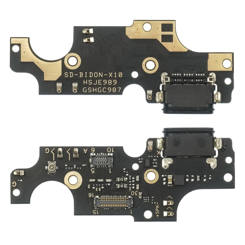 Плата зарядки Umidigi Bizon X10, шлейф коннектора зарядки, с микрофоном, High Copy