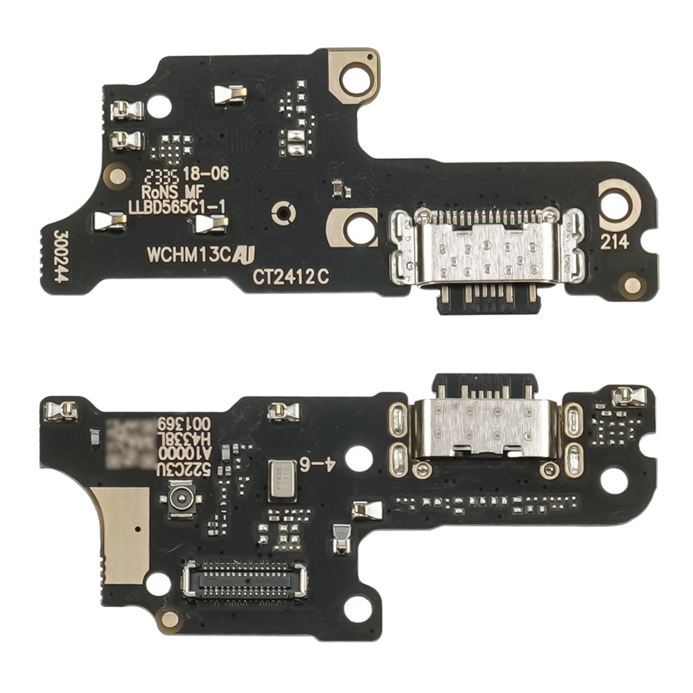 Плата зарядки  Xiaomi Poco C65, Redmi 13C, шлейф коннектора зарядки, с микрофоном, High Copy