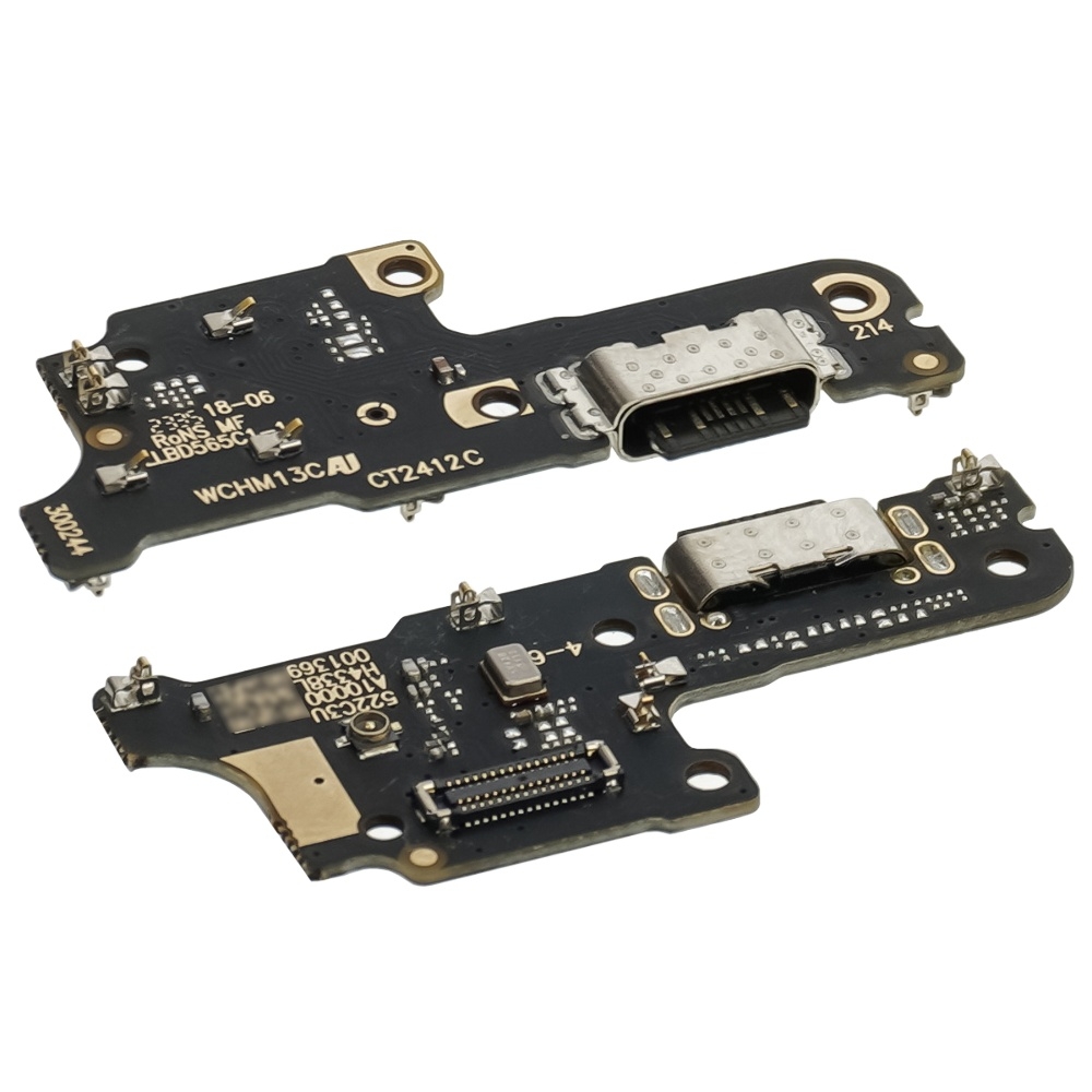 Плата зарядки  Xiaomi Poco C65, Redmi 13C, шлейф коннектора зарядки, с микрофоном, High Copy