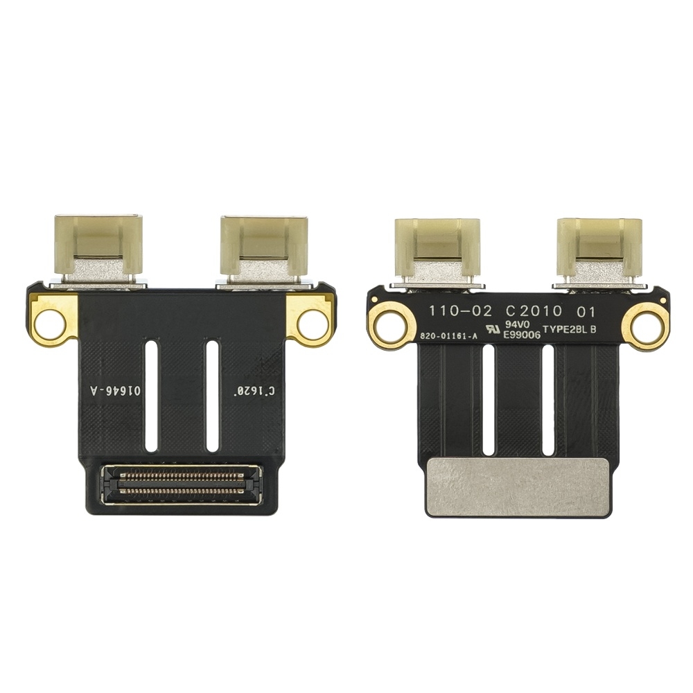Шлейф Apple MacBook Pro 13, A1706, A1989, A2159, MacBook Pro 15, A1707, A1990, плата зарядки, шлейф конектора зарядки, Type-C