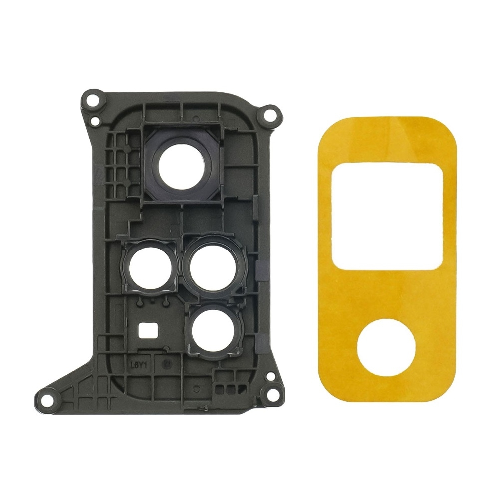 Стекло камеры для Xiaomi Note 11 (4G) с серой рамкой