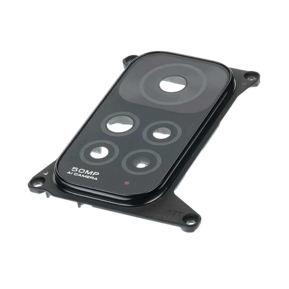 Стекло камеры для Xiaomi Note 11 (4G) с серой рамкой