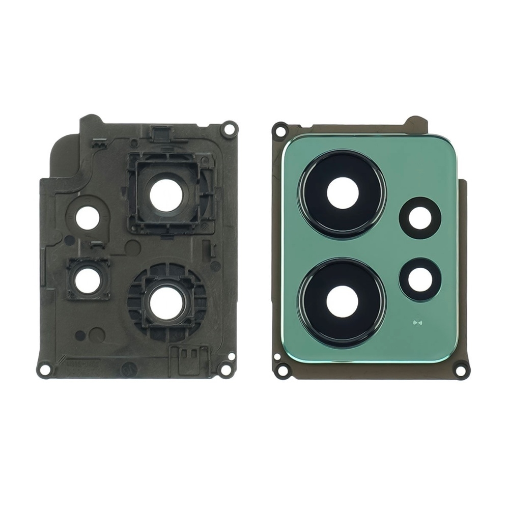 Стекло камеры для Xiaomi Note 12 (4G) с зелёной рамкой