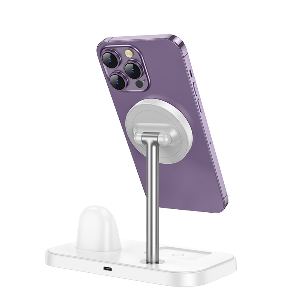 Беспроводное зарядное устройство Borofone BQ29 3в1 white